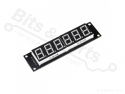 Cijferdisplay 6-digit 7-segments 74HC595 geel 
